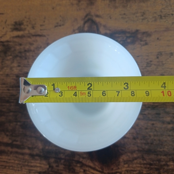 Vintage Indopal Indonesia Termocrisa Milk Glass Floral Ramekin Custard Cup X 5 - Picture 5 of 11